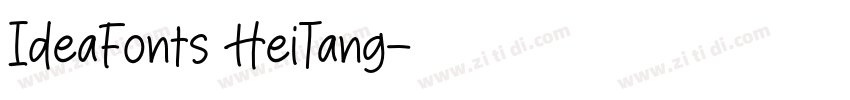 IdeaFonts HeiTang字体转换